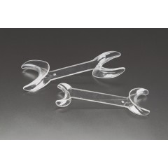 Plasdent Extand Double Ended Cheek Retractors- Autoclavable to 250 - Small, Clear, 2pcs/box 
